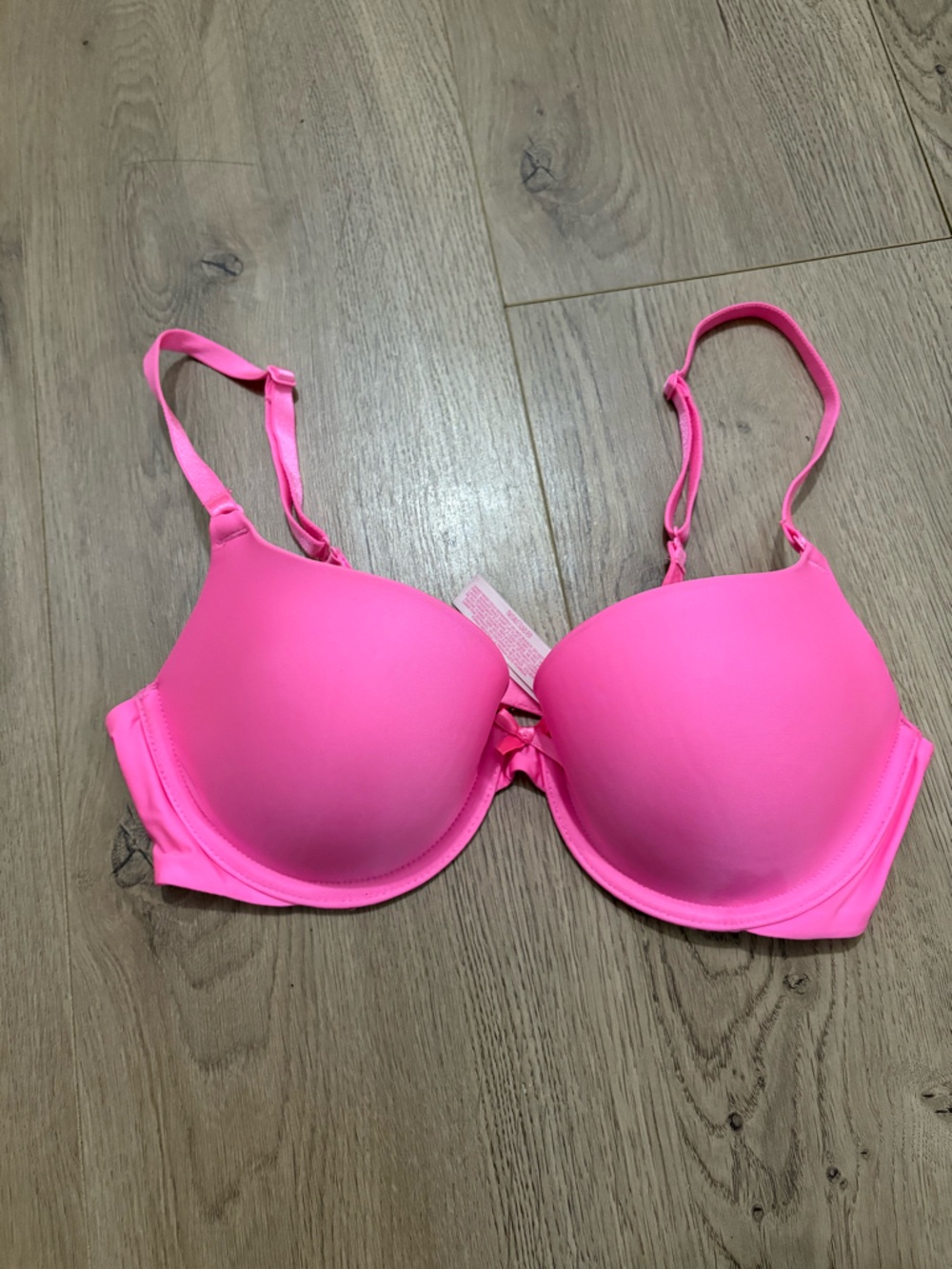 Victoria's Secret Neon Pink Push-Up Swim Bikini Top